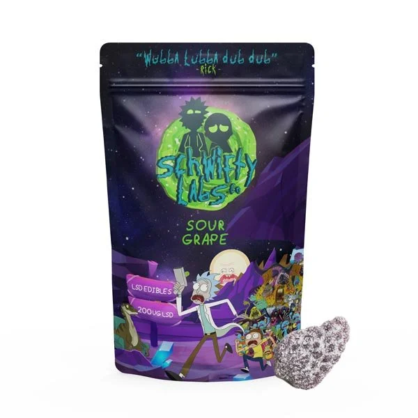 Buy LSD Edible 200ug – Sour Grape – Schwifty Labs